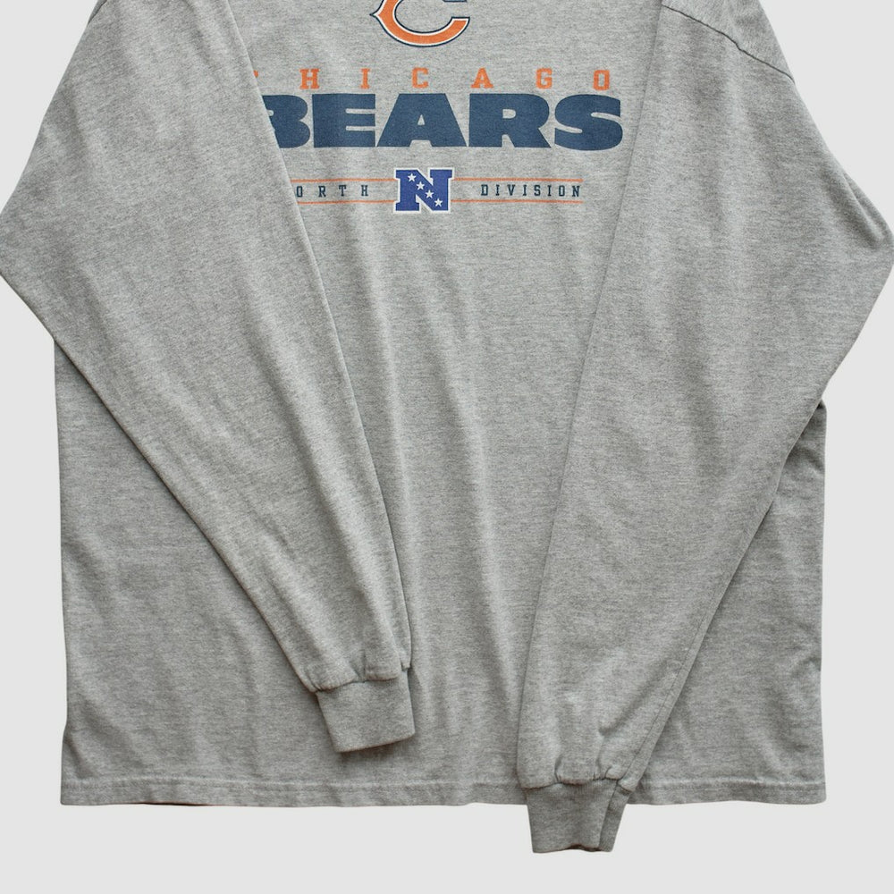 Chicago Bears 2010s Long Sleeve T-shirt - Heather Gray Vintage for sale