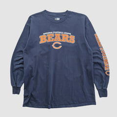 Chicago Bears NFL 2010s Long Sleeve T-shirt - Navy Vintage sale