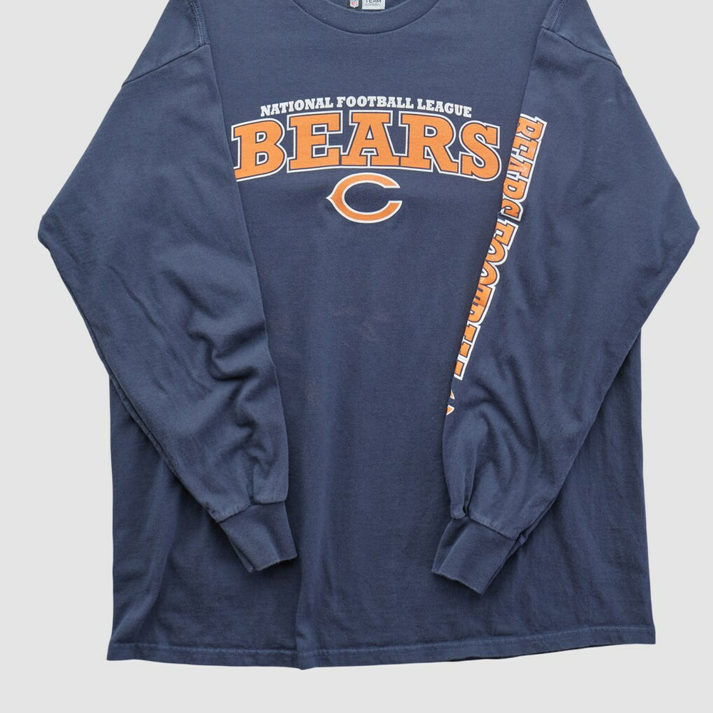 Chicago Bears NFL 2010s Long Sleeve T-shirt - Navy Vintage sale