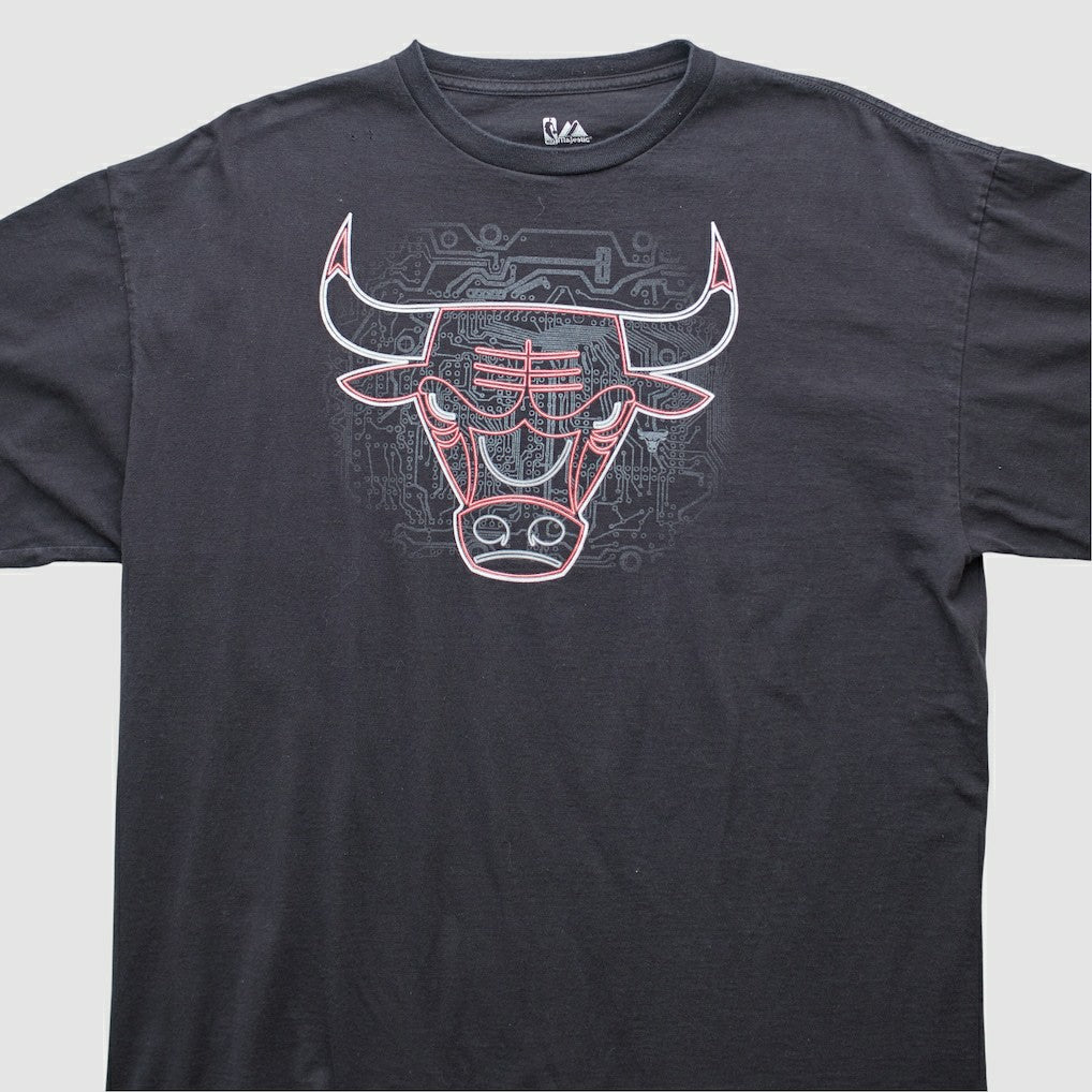 Chicago Bulls Majestic 2000s T-shirt sale - Black Vintage cheap