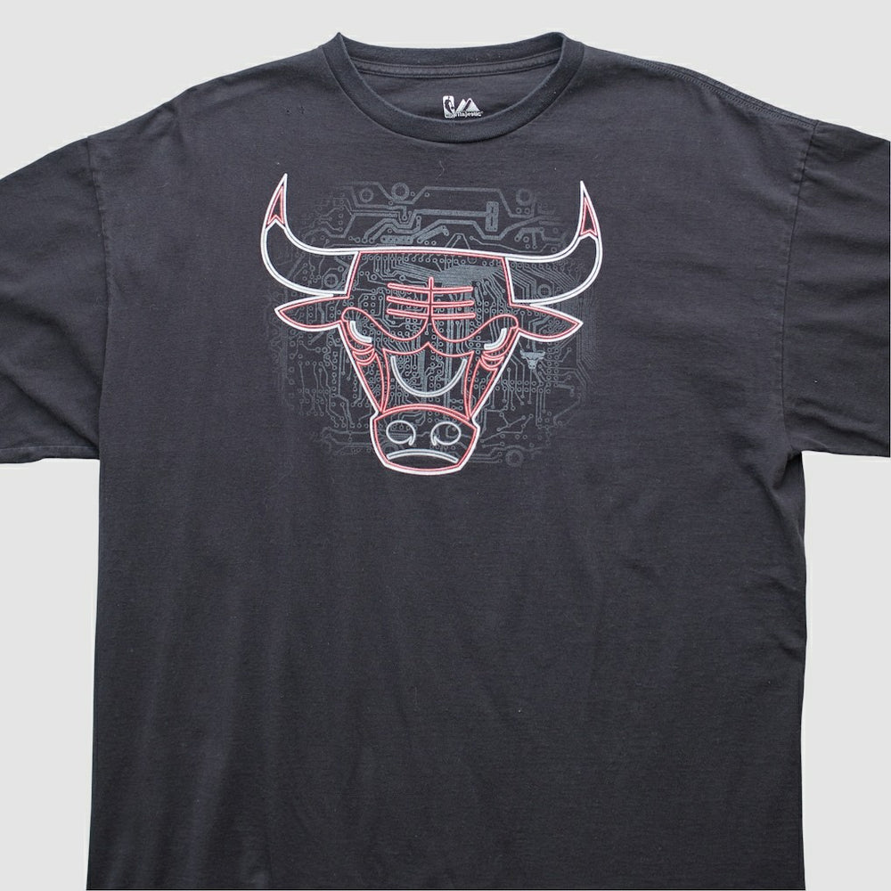 Chicago Bulls Majestic 2000s T-shirt sale - Black Vintage cheap