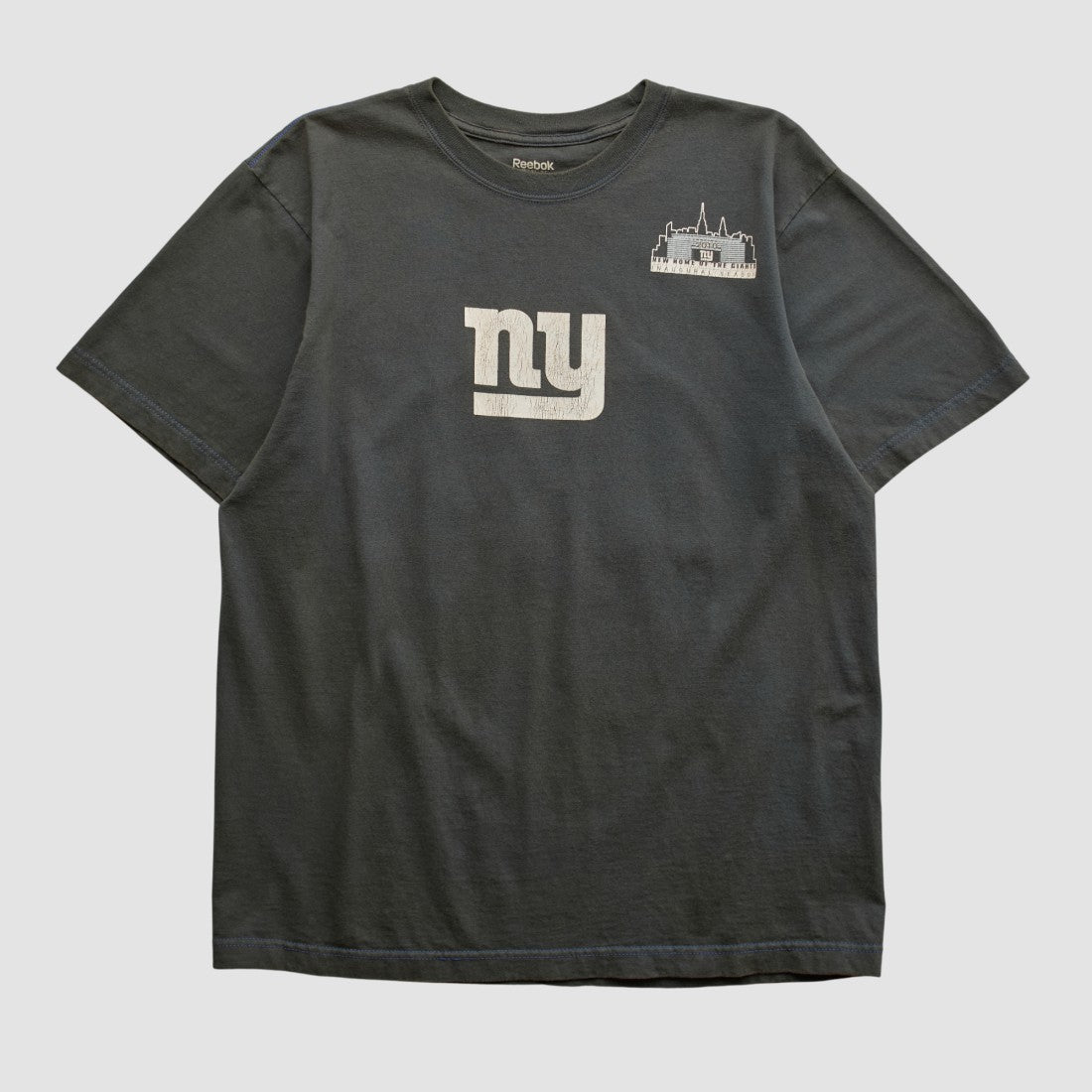 New York Giants Reebok 2010 T-shirt - Black Vintage for sale