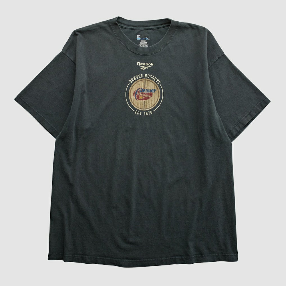 Denver Nuggets Reebok 2000s T-shirt sale - Black Vintage discount
