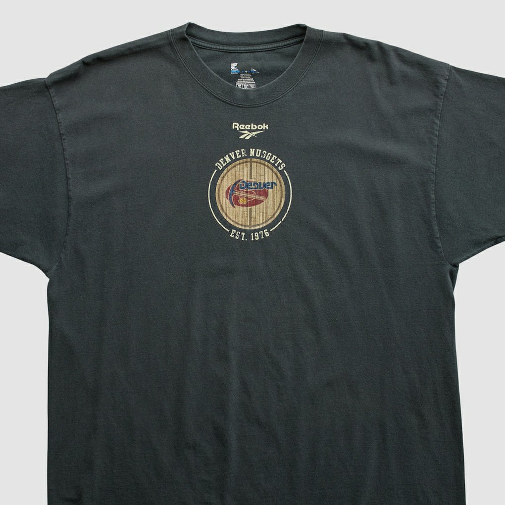 Denver Nuggets Reebok 2000s T-shirt sale - Black Vintage discount