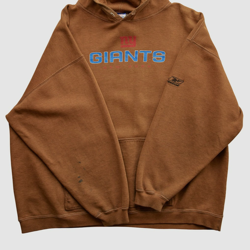 New York Giants Reebok 2000s Hooded Pullover Sweatshirt - Clay Vintage for sale