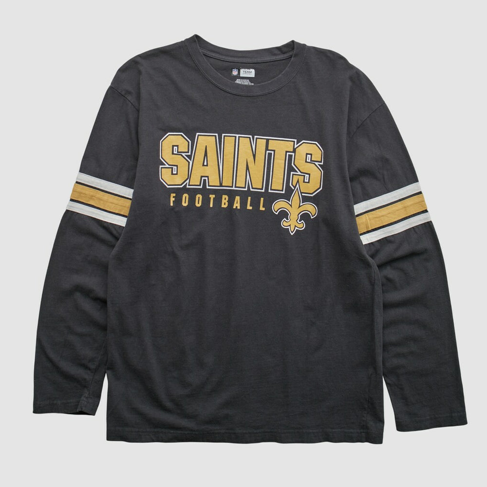 New Orleans Saints NFL 2010s Long Sleeve T-shirt - Black Vintage online
