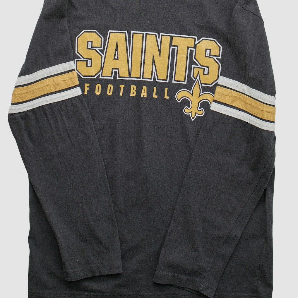 New Orleans Saints NFL 2010s Long Sleeve T-shirt - Black Vintage online
