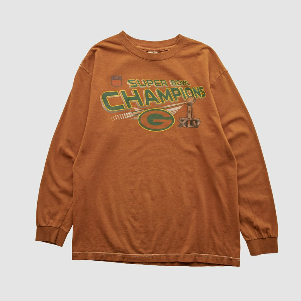 Super Bowl Champions XLV Alstyle 2011 Long Sleeve T-shirt - Clay Vintage on sale