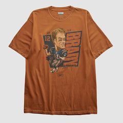 Tom Brady Reebok 2000s T-shirt - Orange Vintage sale