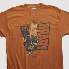 Tom Brady Reebok 2000s T-shirt - Orange Vintage sale