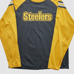 Pittsburgh Steelers Reebok 2000s Long Sleeve T-shirt - Black Vintage online
