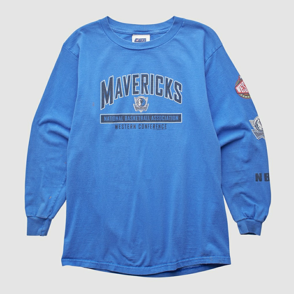 Dallas Mavericks CSA 2000s Long Sleeve T-shirt sale - Blue Vintage shop