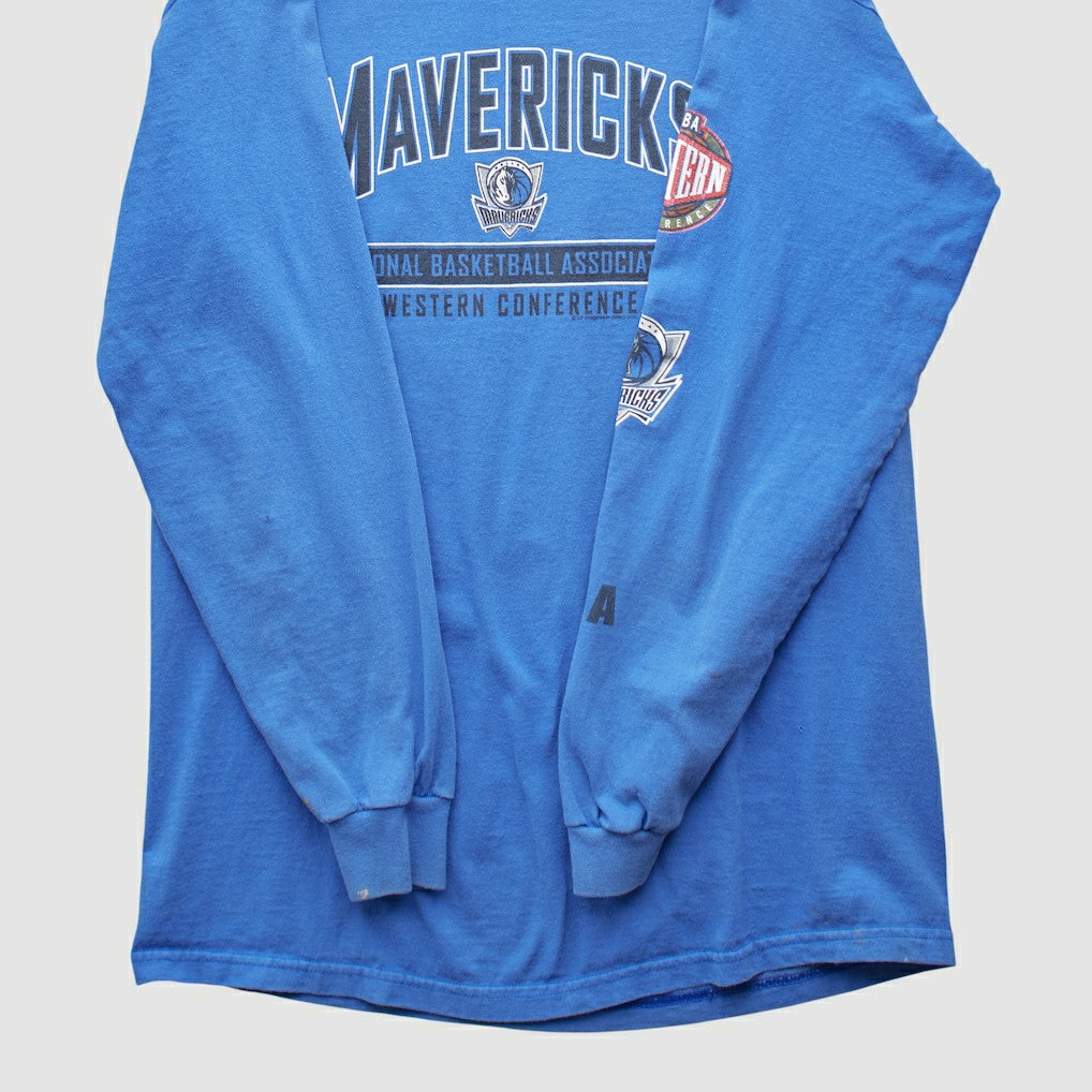 Dallas Mavericks CSA 2000s Long Sleeve T-shirt sale - Blue Vintage shop