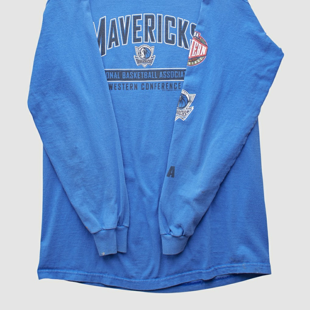 Dallas Mavericks CSA 2000s Long Sleeve T-shirt sale - Blue Vintage shop