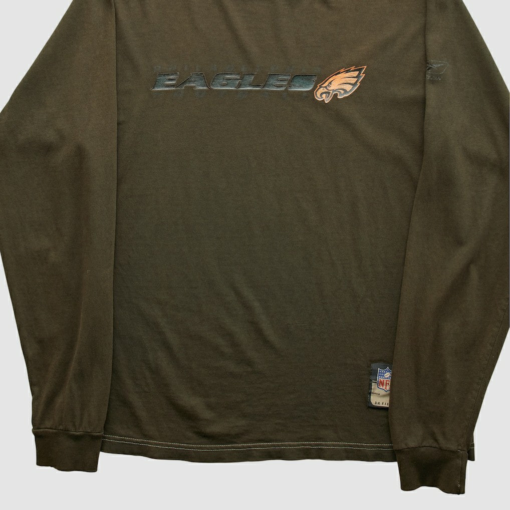 Philadelphia Eagles Reebok 2000s Long Sleeve T-shirt - Brown Vintage online