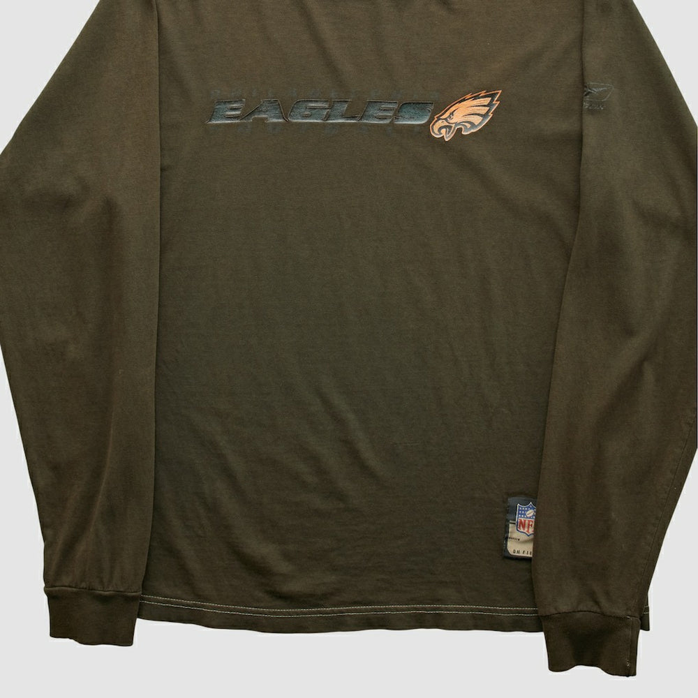 Philadelphia Eagles Reebok 2000s Long Sleeve T-shirt - Brown Vintage online