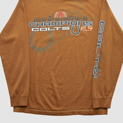 Indianapolis Colts Alstyle 2009 Long Sleeve T-shirt - Clay Vintage on sale