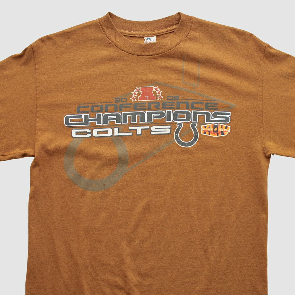 Indianapolis Colts Alstyle 2009 Long Sleeve T-shirt - Clay Vintage on sale