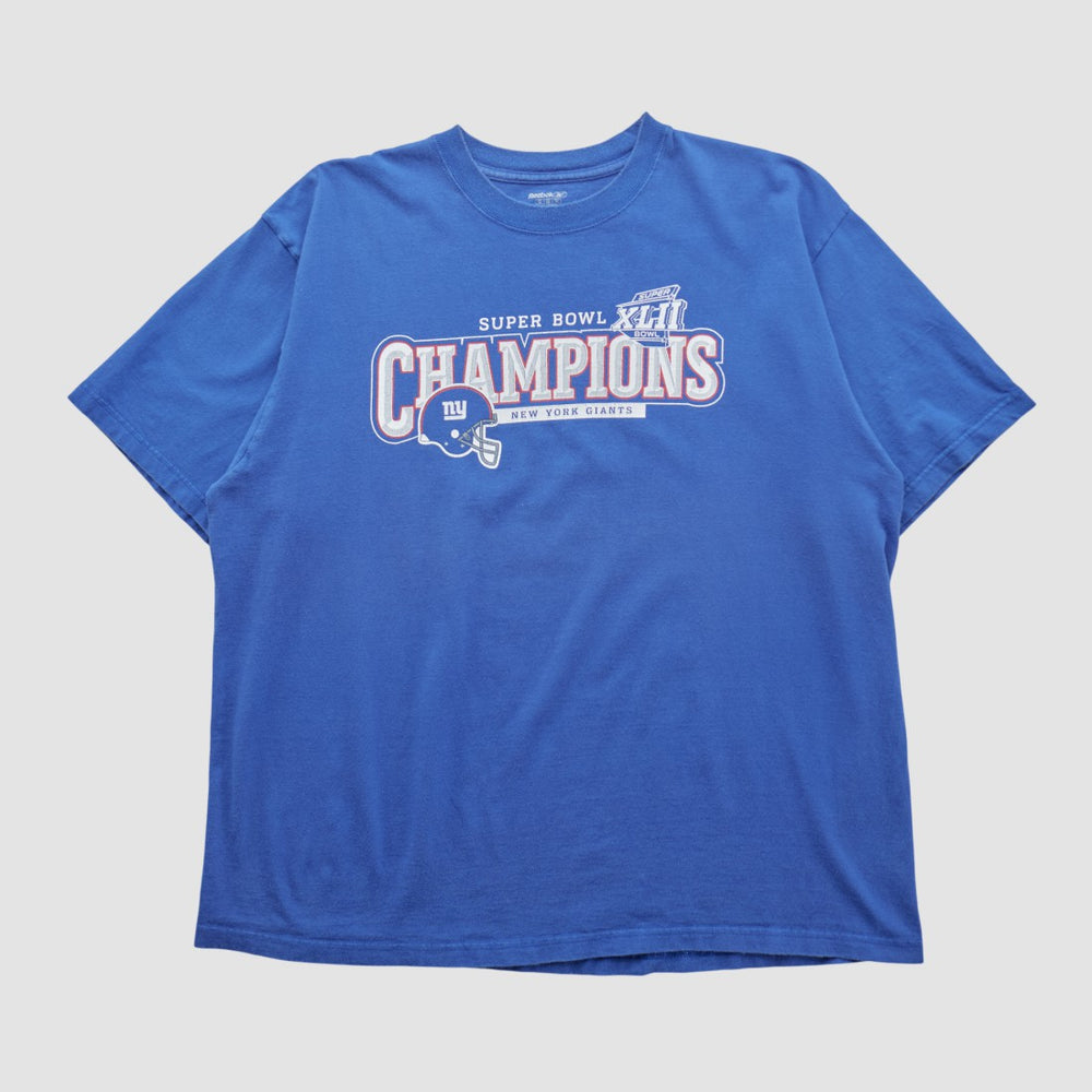 New York Giants Reebok 2008 T-shirt - Blue Vintage cheap