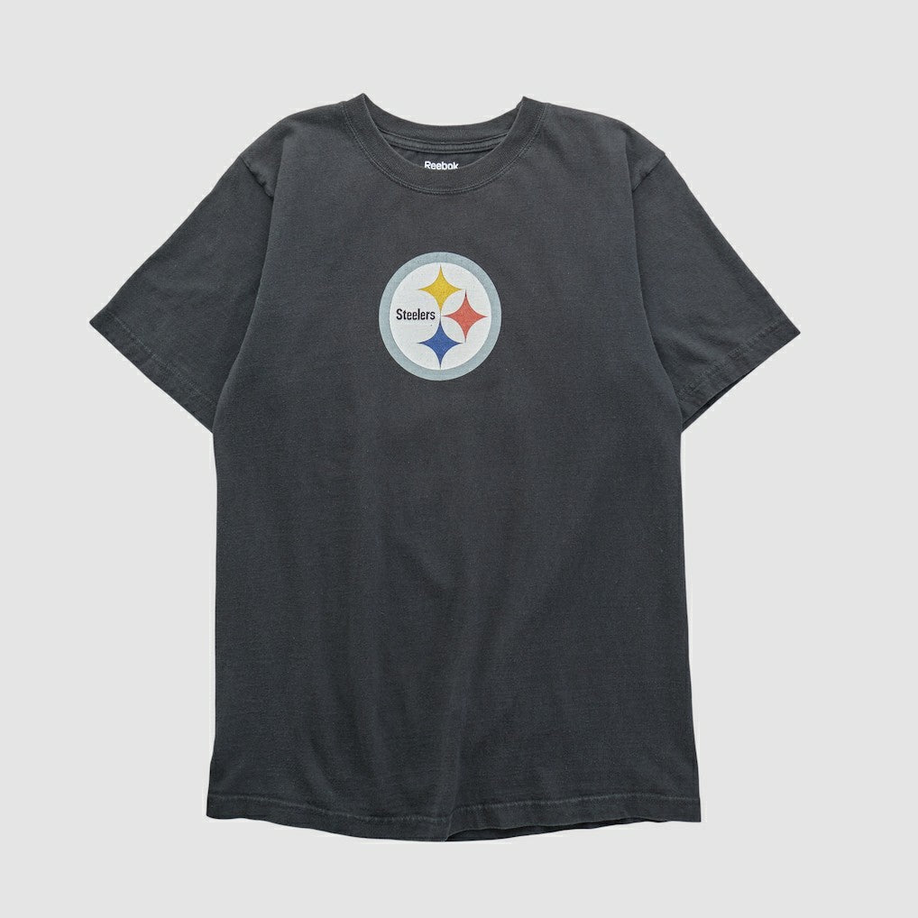 Pittsburgh Steelers Reebok 2000s T-shirt - Black Vintage for sale
