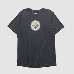 Pittsburgh Steelers Reebok 2000s T-shirt - Black Vintage for sale