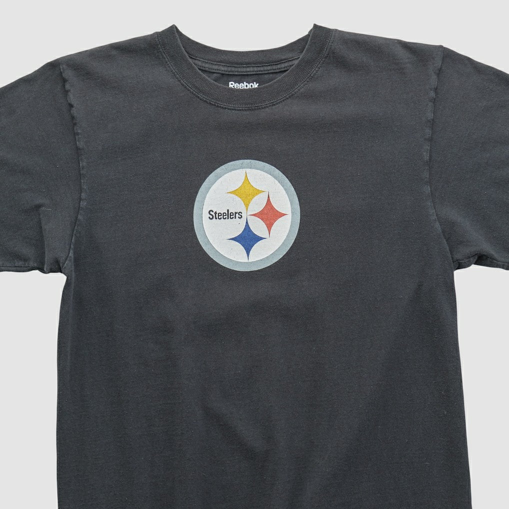 Pittsburgh Steelers Reebok 2000s T-shirt - Black Vintage for sale