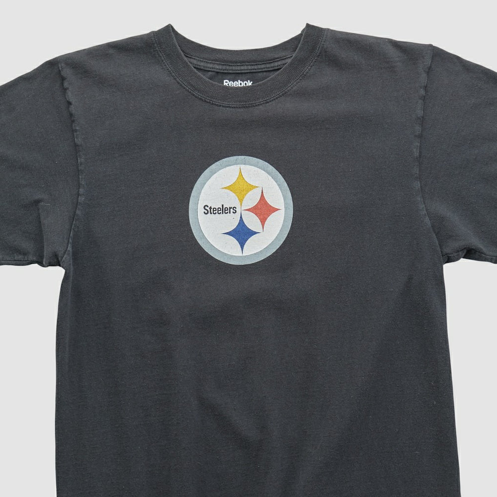 Pittsburgh Steelers Reebok 2000s T-shirt - Black Vintage for sale