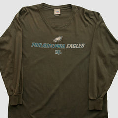Philadelphia Eagles NFL 2000s Long Sleeve T-shirt - Brown Vintage discount