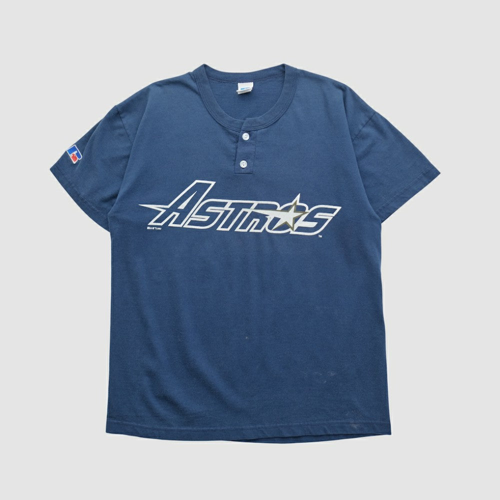 Houston Astros Russell 2000s T-shirt Navy Vintage