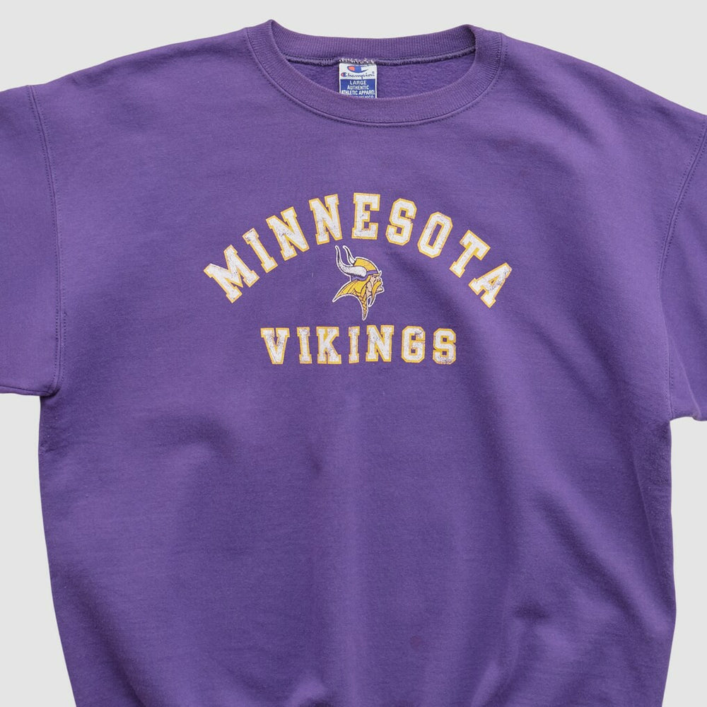 Minnesota Vikings Champion 90s Pullover Sweatshirt - Purple Vintage online