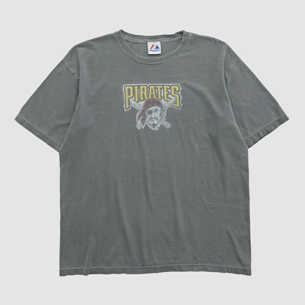 Pittsburgh Pirates Majestic 2000s T-shirt Gray Vintage