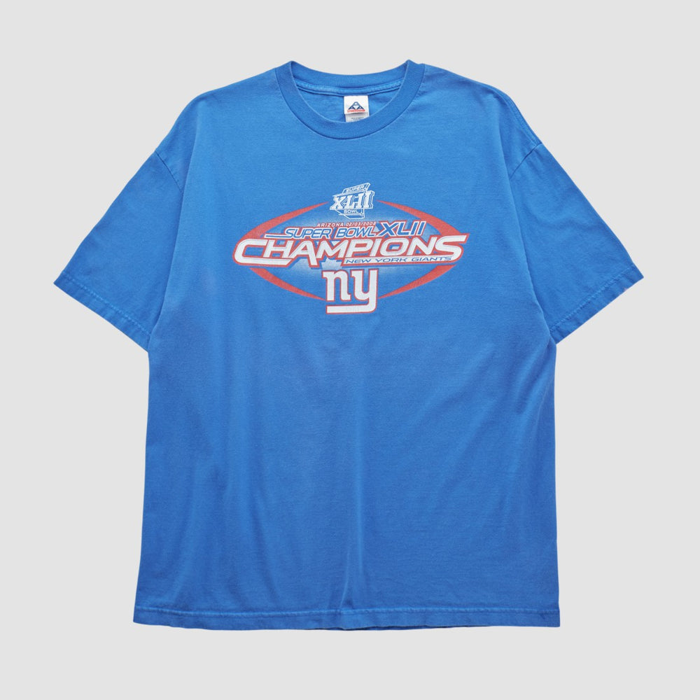 New York Giants Alstyle 2008 T-shirt - Blue Vintage outlet
