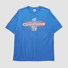 New York Giants Alstyle 2008 T-shirt - Blue Vintage outlet