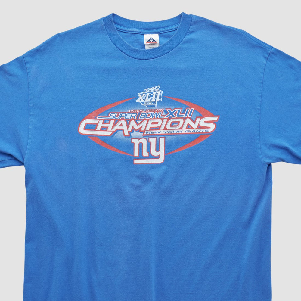 New York Giants Alstyle 2008 T-shirt - Blue Vintage outlet