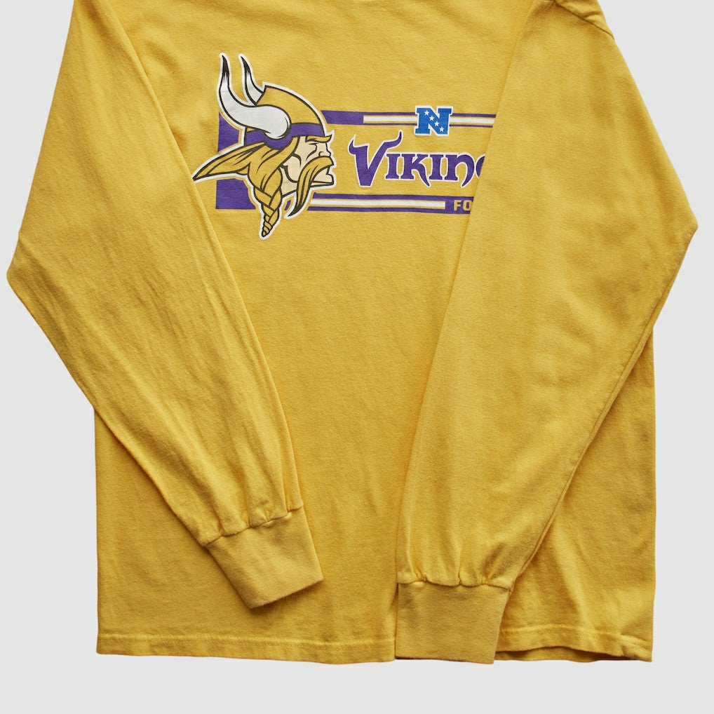 Minnesota Vikings NFL 2010s Long Sleeve T-shirt - Yellow Vintage cheap