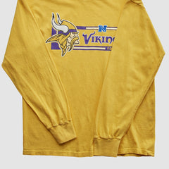 Minnesota Vikings NFL 2010s Long Sleeve T-shirt - Yellow Vintage cheap