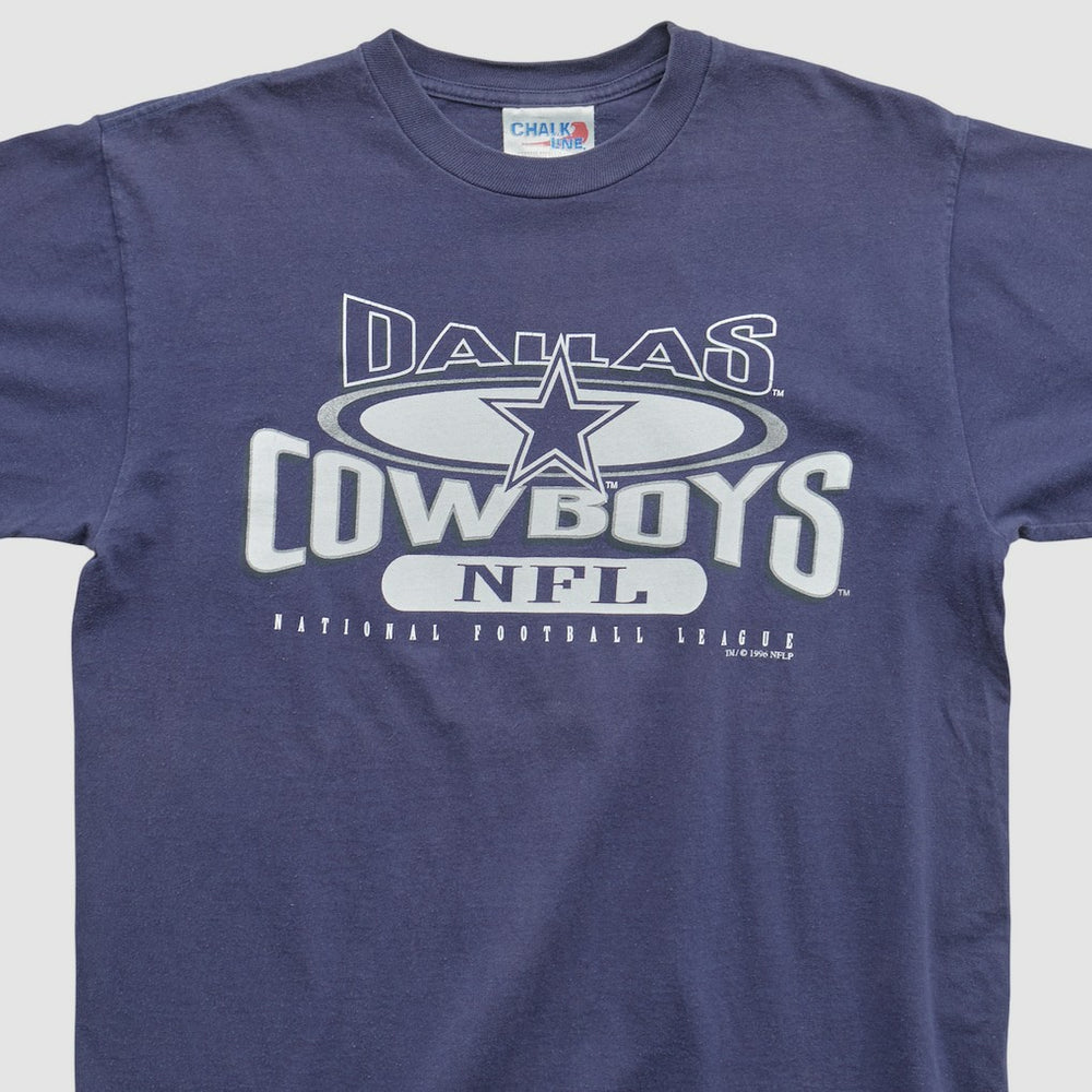 Dallas Cowboys Chalk Line 1996 T-shirt - Navy Vintage for sale