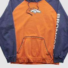 Denver Broncos Reebok 2000s Hooded Pullover Sweatshirt - Orange Vintage outlet