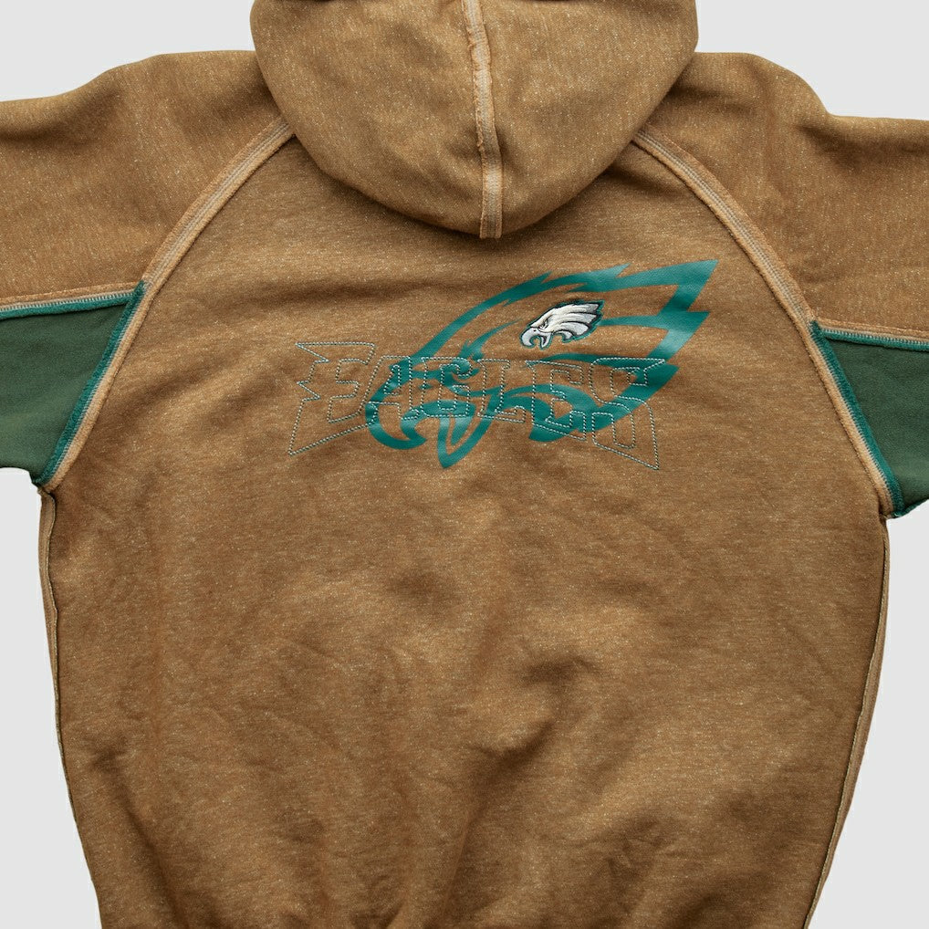 Philadelphia Eagles NFL 2010s Hooded Full Zip Sweatshirt - Clay Vintage cheap