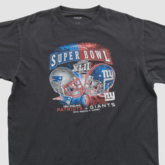 Super Bowl XLII Reebok 2008 T-shirt - Black Vintage online