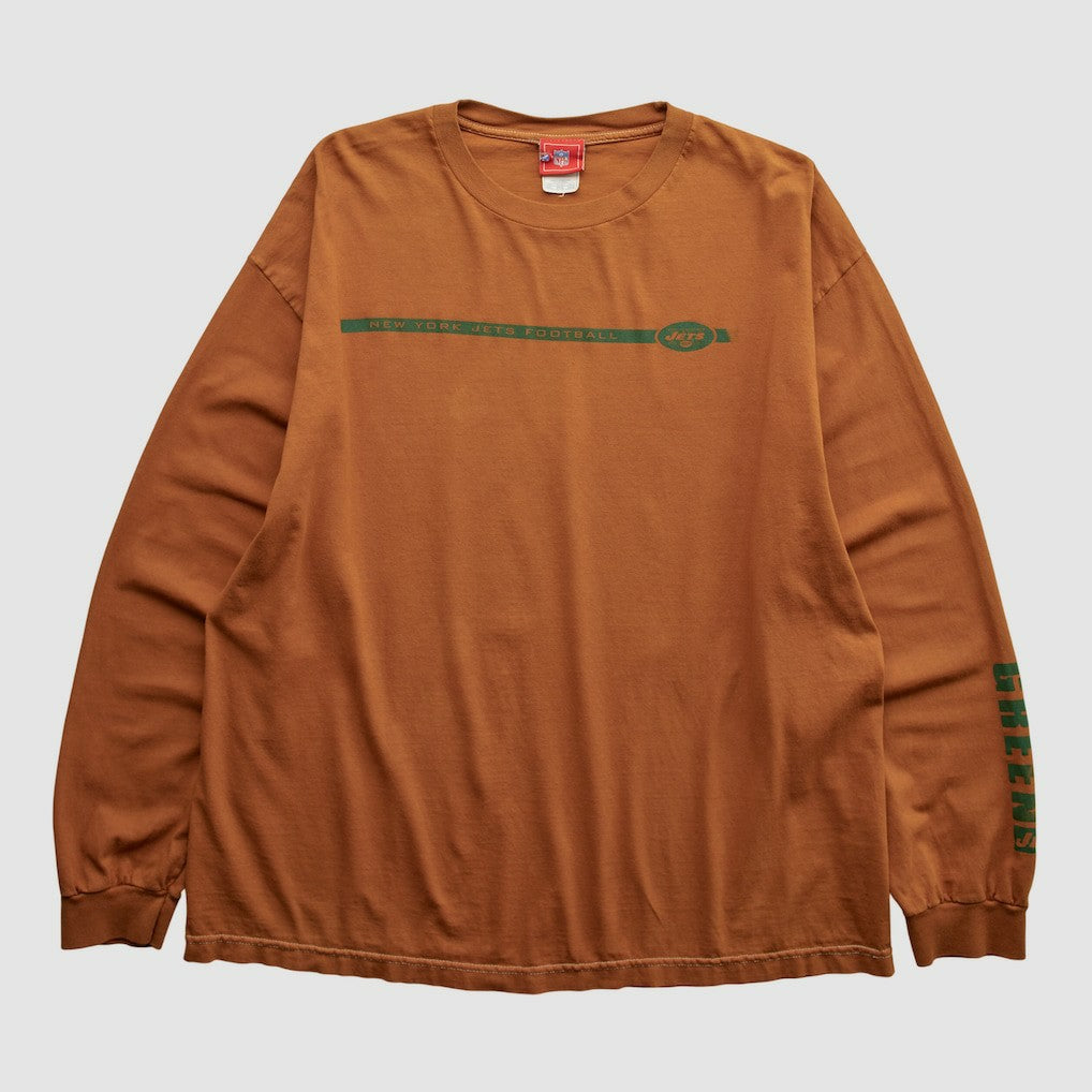 New York Jets NFL 2000s Long Sleeve T-shirt - Clay Vintage outlet