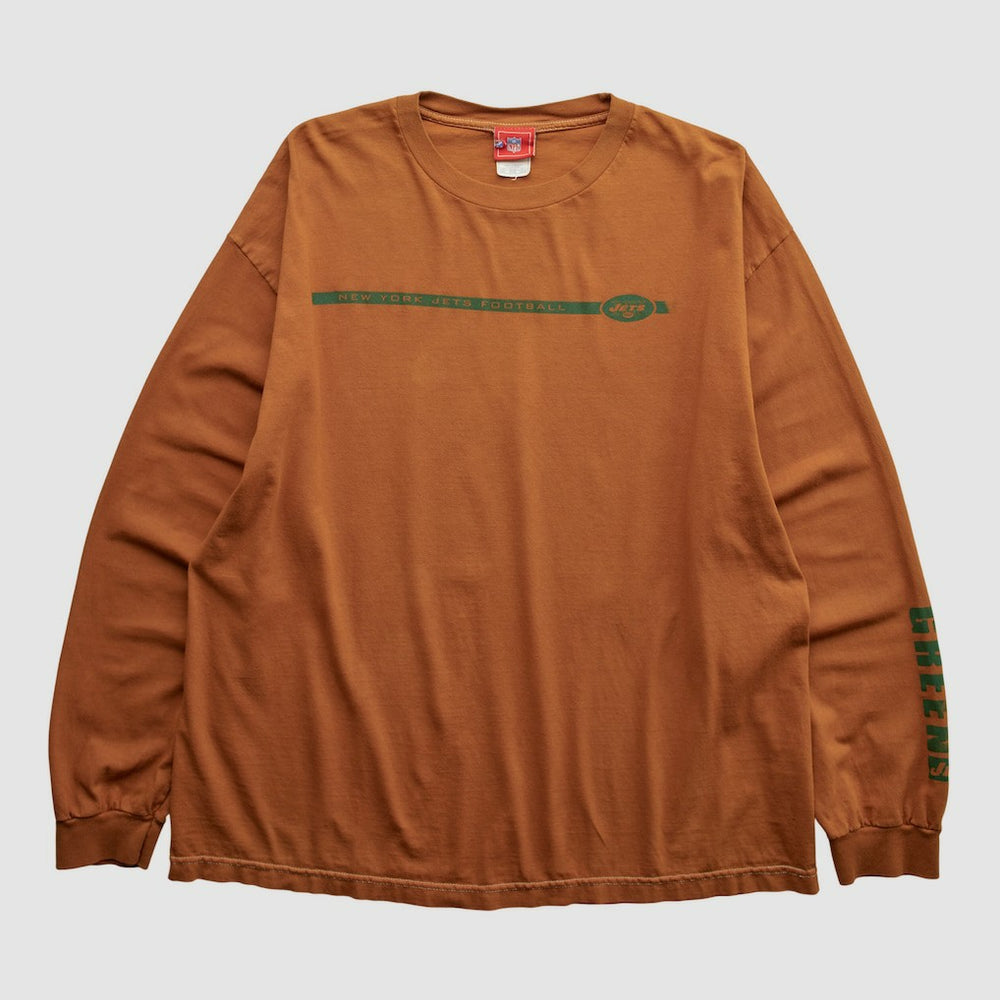 New York Jets NFL 2000s Long Sleeve T-shirt - Clay Vintage outlet