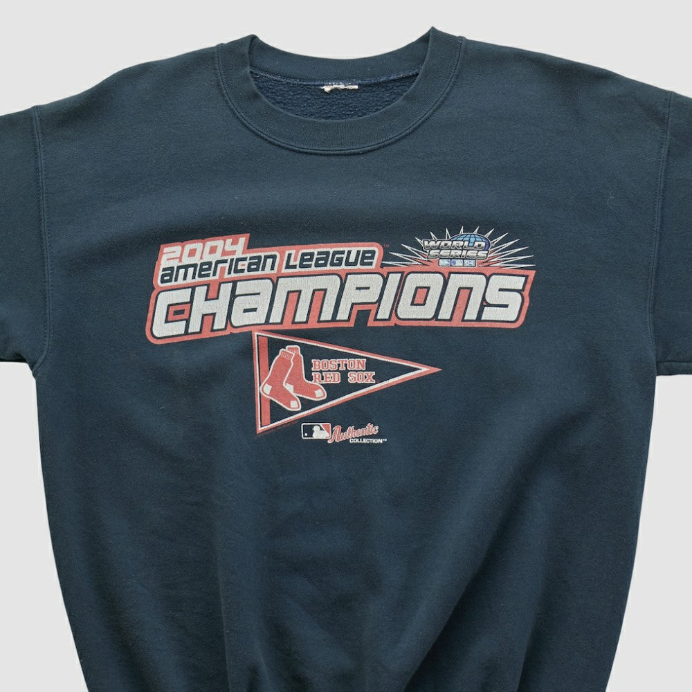 Boston Red Sox 2004 Pullover Sweatshirt Black Vintage