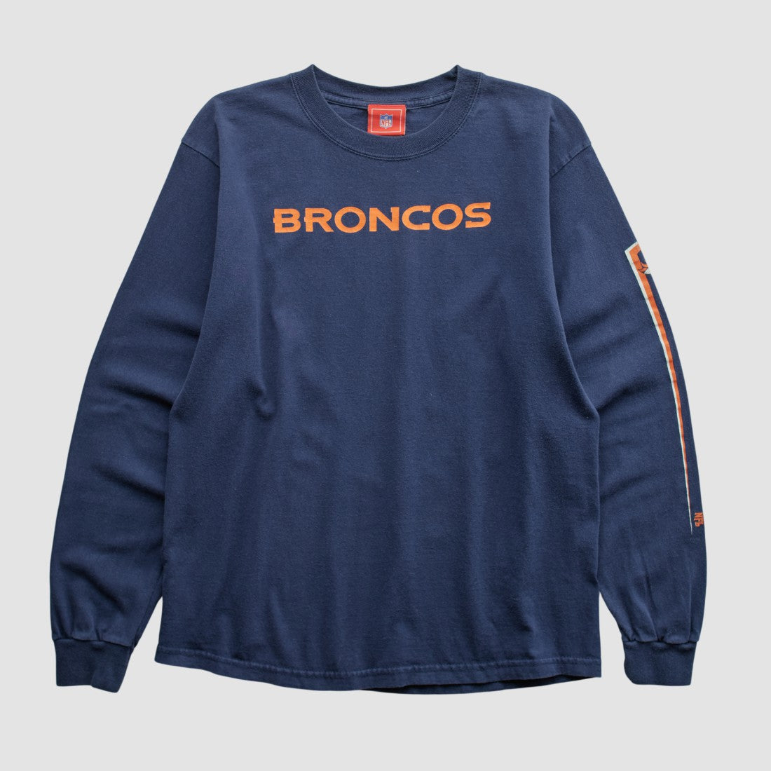 Denver Broncos NFL 2000s Long Sleeve T-shirt - Navy Vintage online