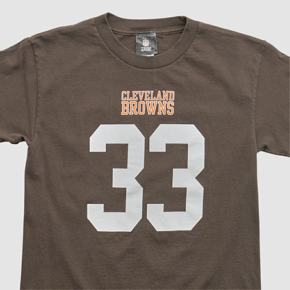 Cleveland Browns NFL 2010s T-shirt - Brown - Yth L Real Vintage sale