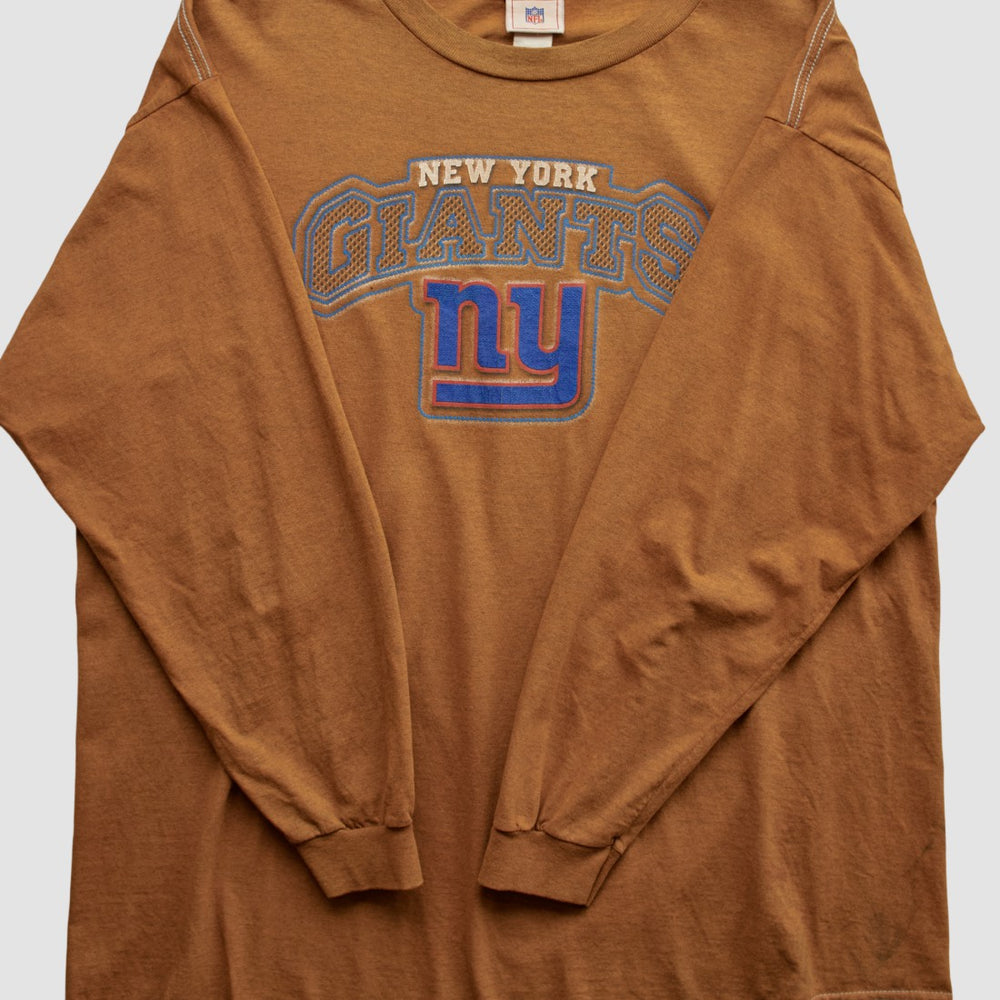 New York Giants NFL 2000s Long Sleeve T-shirt - Clay Vintage discount