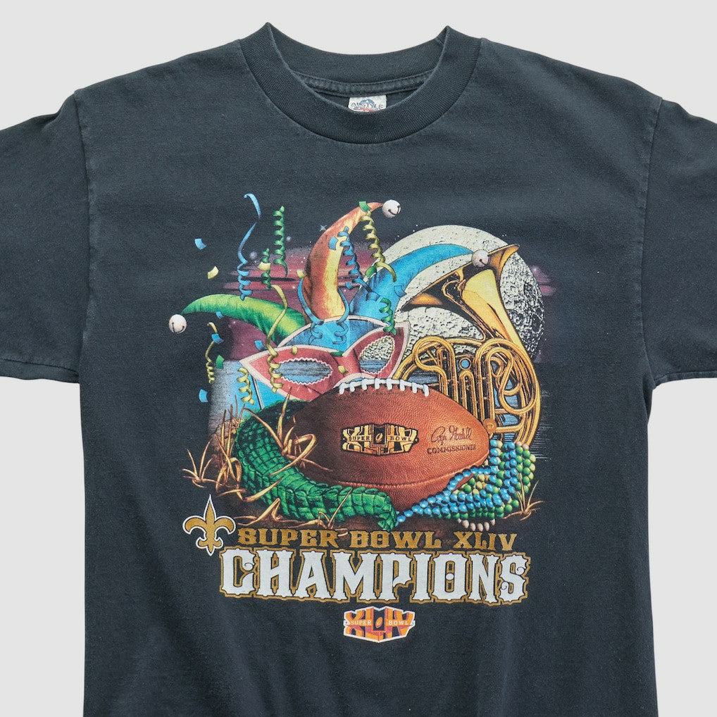 New Orleans Saints Alstyle 2010 T-shirt - Black Vintage discount
