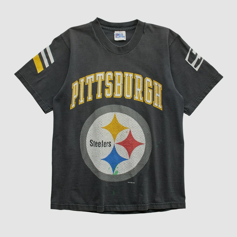 Pittsburgh Steelers Pro Player 90s T-shirt - Black Vintage for sale