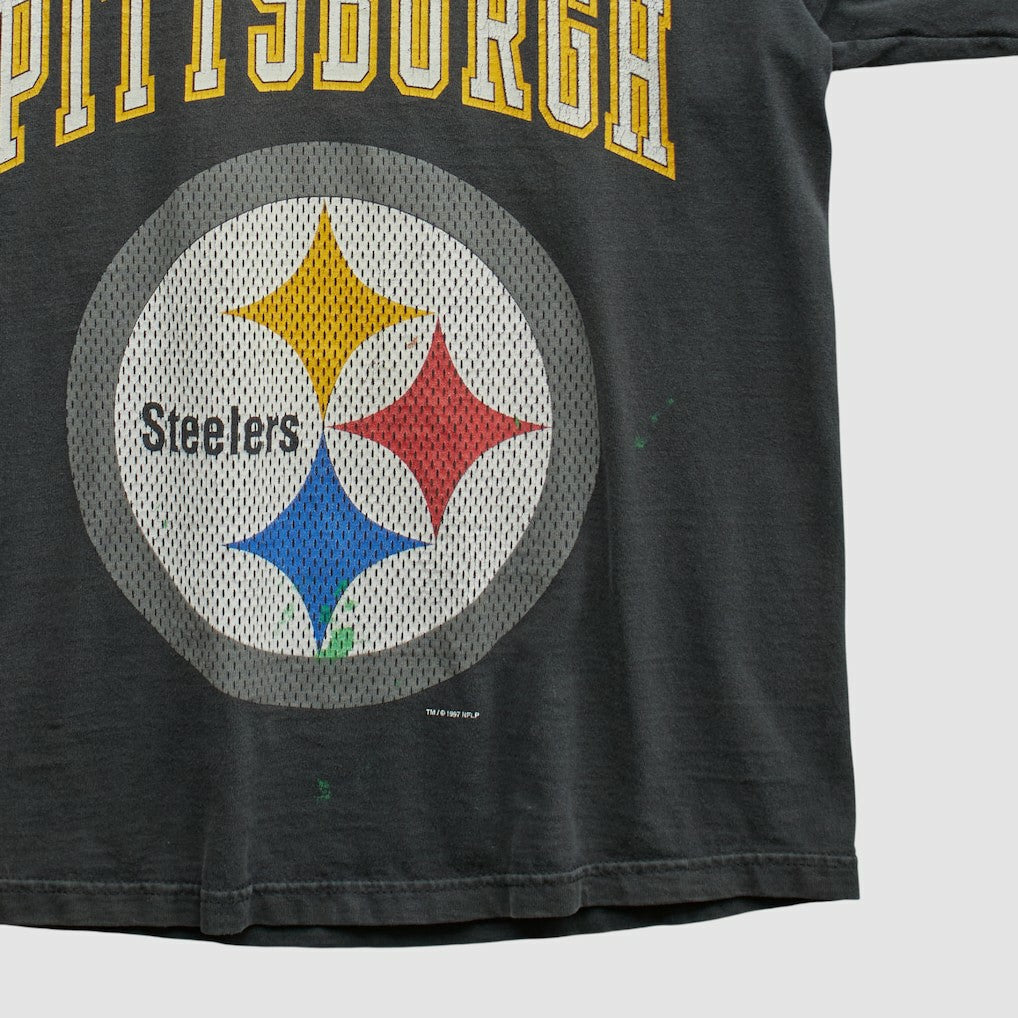 Pittsburgh Steelers Pro Player 90s T-shirt - Black Vintage for sale