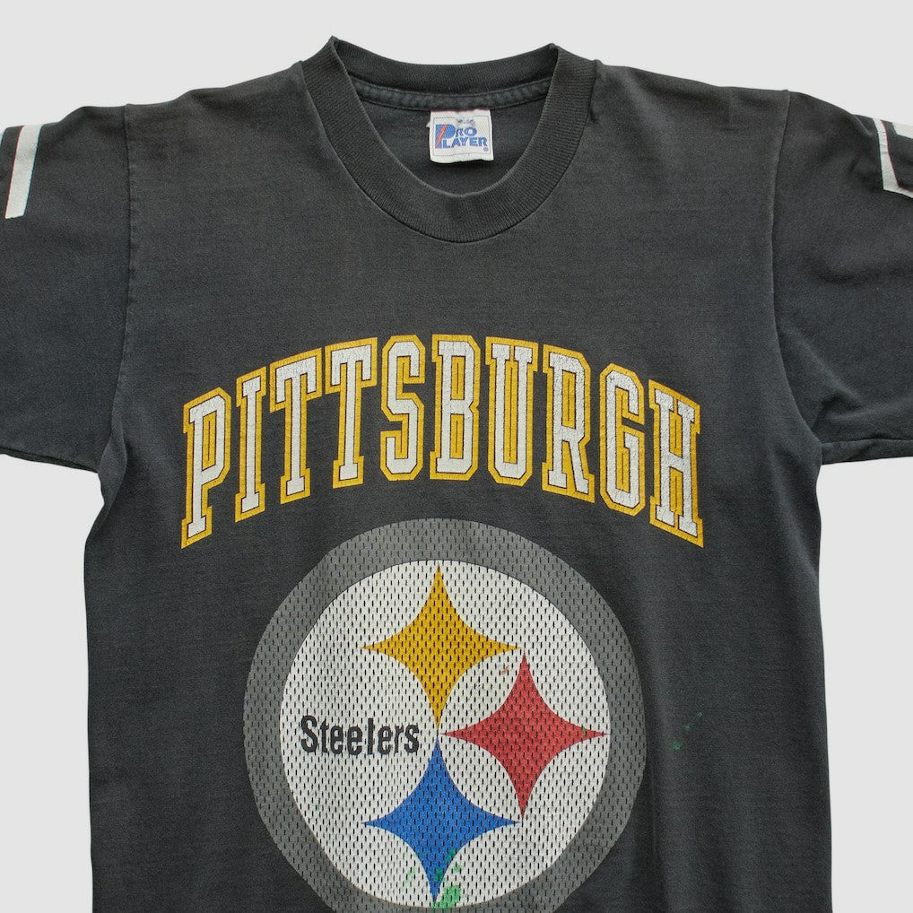 Pittsburgh Steelers Pro Player 90s T-shirt - Black Vintage for sale